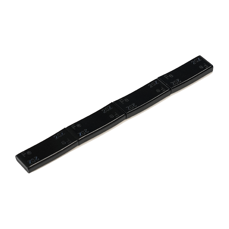 Poids de roue adhésifs en acier robustes à revêtement noir de qualité supérieure de 2 oz*4