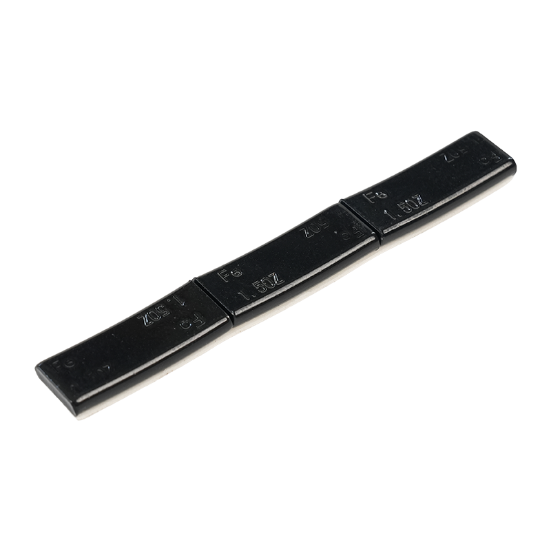 Poids de roue adhésifs en acier revêtu de noir de qualité supérieure de grande taille 1,5 oz*3