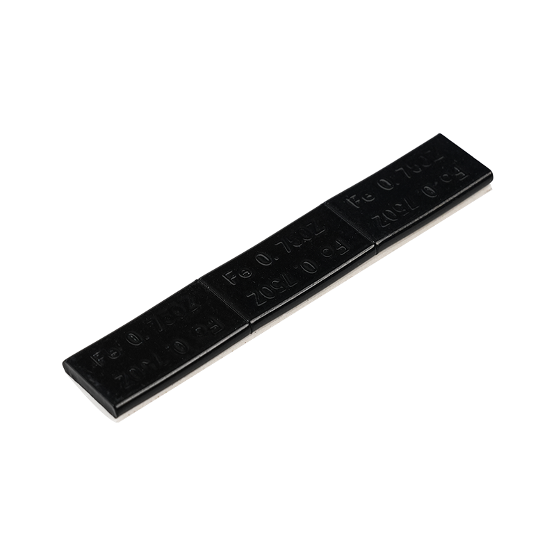 Poids de roue adhésifs en acier à revêtement noir Premium Standard à angle droit 0,75 oz*3