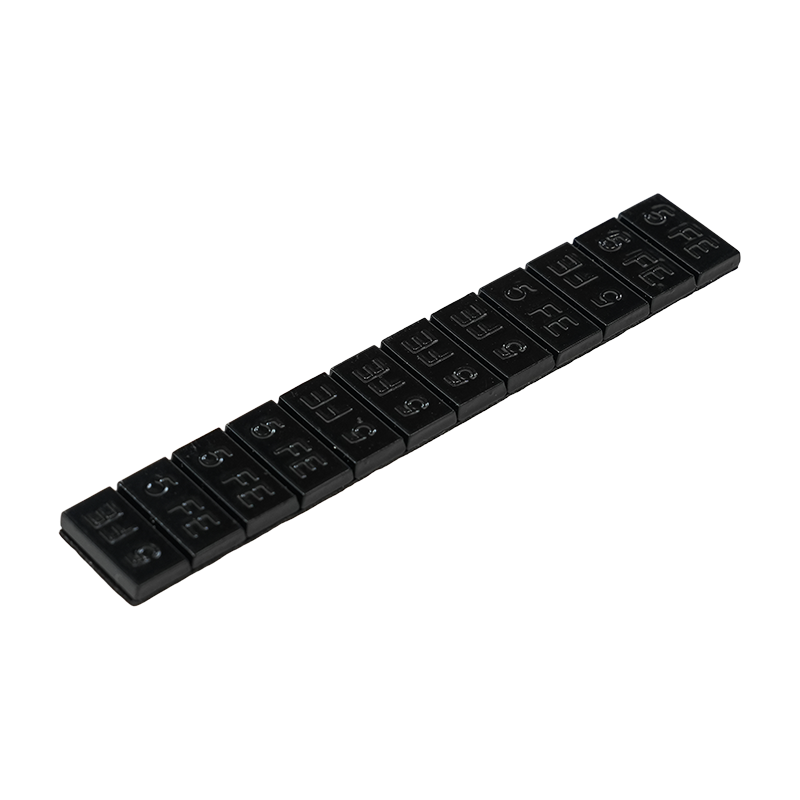 Poids de roue adhésifs ronds en acier noir 382-B Premium Trapezium 5 g*12
