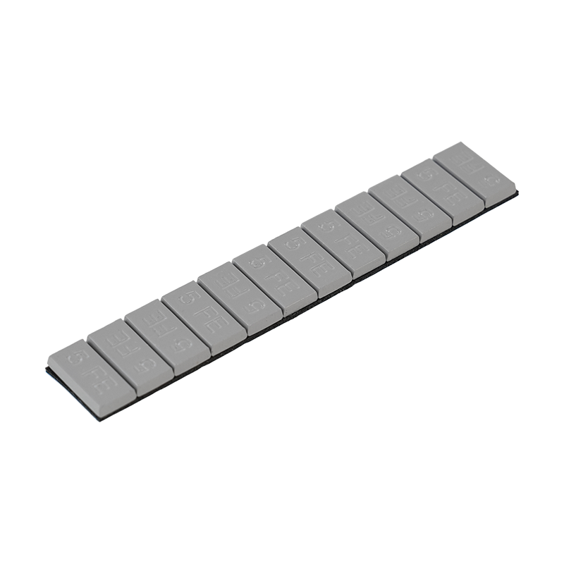 Poids de roue adhésifs en acier gris 382-C Premium Trapezium 5g*12