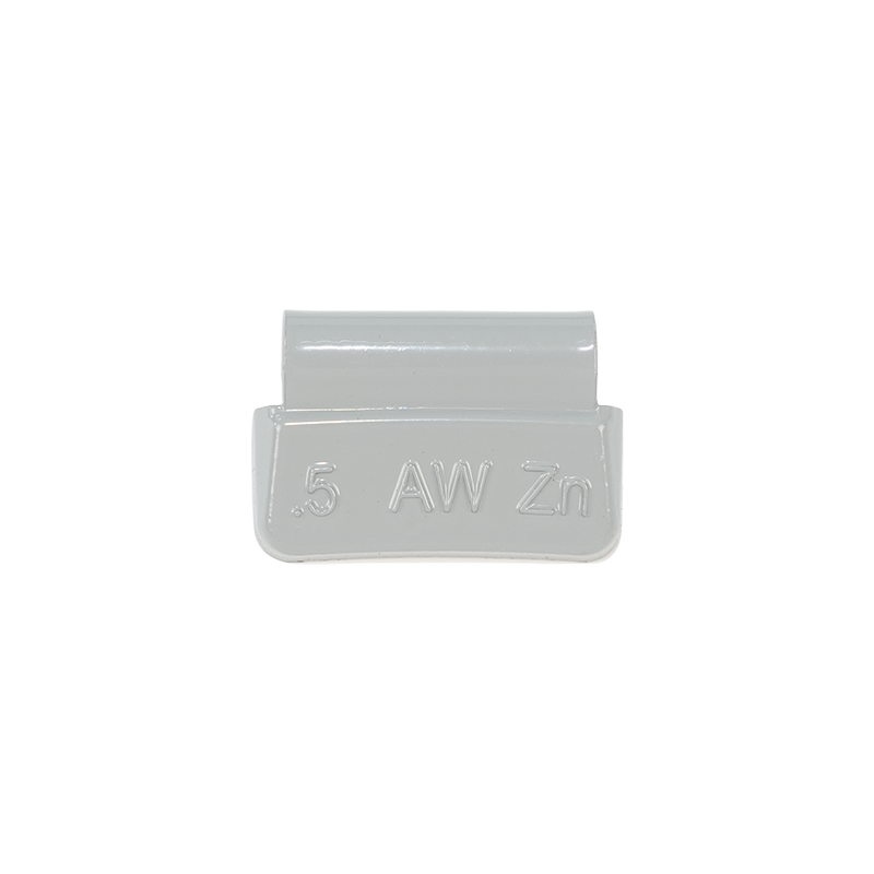 Poids de roue AW à clipser en zinc de haute pureté durable pour jantes en alliage pour voitures particulières Poids de roue AW à clipser en zinc de haute pureté durable pour jantes en alliage pour voitures particulières