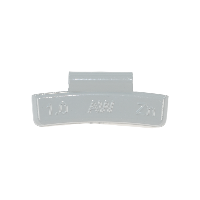 Poids de roue AW à clipser en zinc de haute pureté durable pour jantes en alliage pour voitures particulières Poids de roue AW à clipser en zinc de haute pureté durable pour jantes en alliage pour voitures particulières