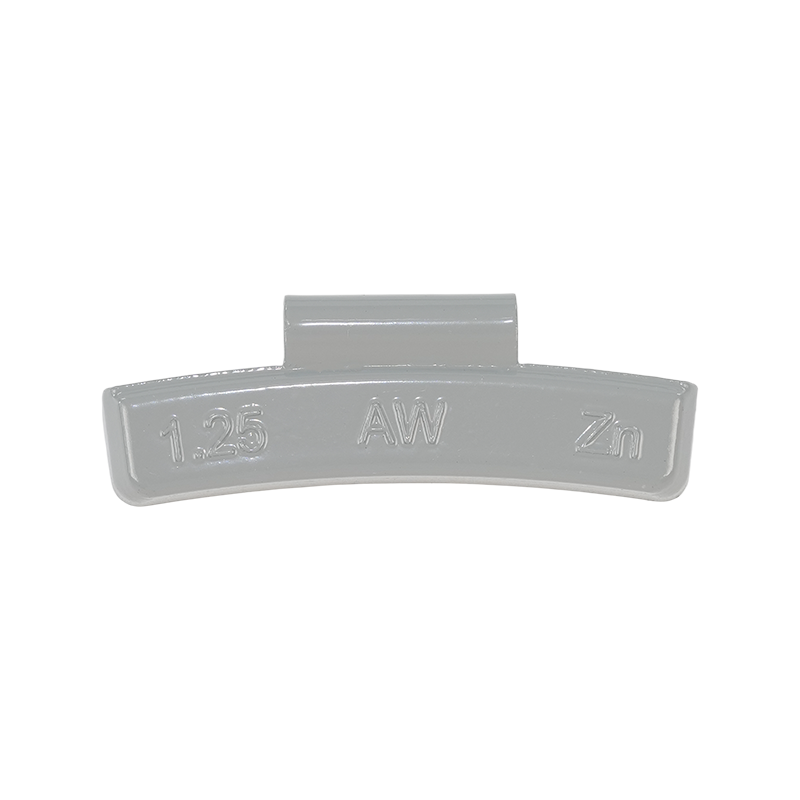 Poids de roue AW à clipser en zinc de haute pureté durable pour jantes en alliage pour voitures particulières Poids de roue AW à clipser en zinc de haute pureté durable pour jantes en alliage pour voitures particulières