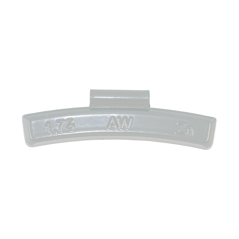 Poids de roue AW à clipser en zinc de haute pureté durable pour jantes en alliage pour voitures particulières Poids de roue AW à clipser en zinc de haute pureté durable pour jantes en alliage pour voitures particulières