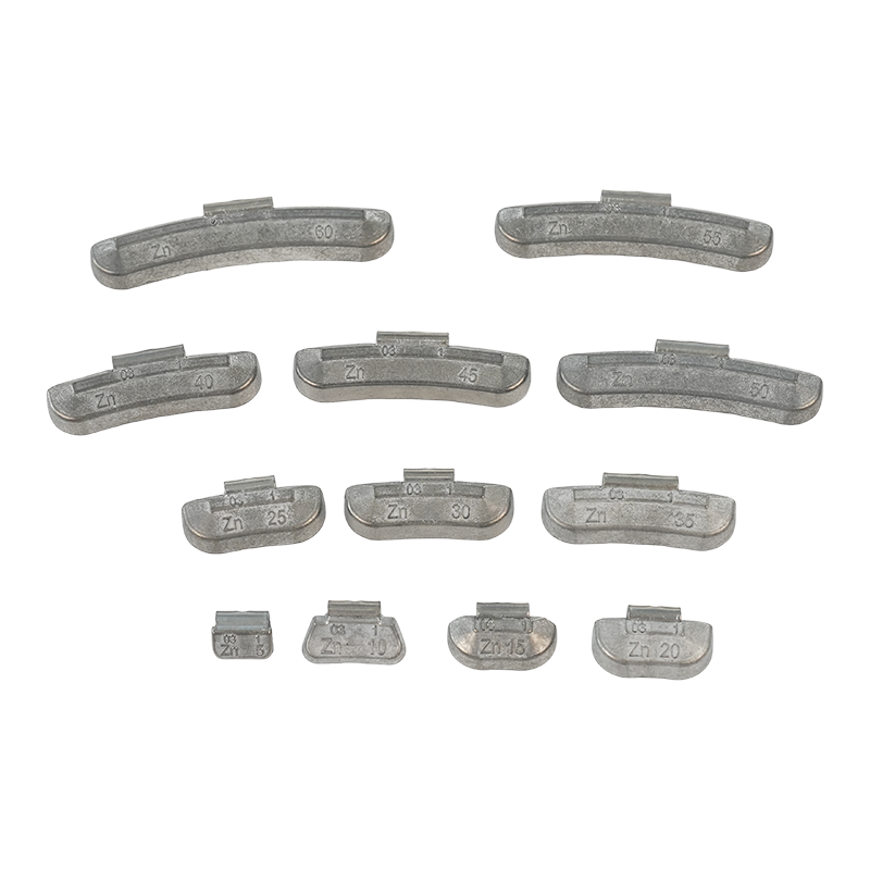 Poids d'équilibrage de roue à clipser en zinc robuste ZN03