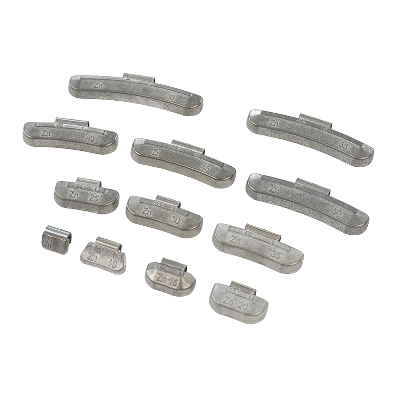 Poids d'équilibrage de roue à clipser en zinc robuste ZN03