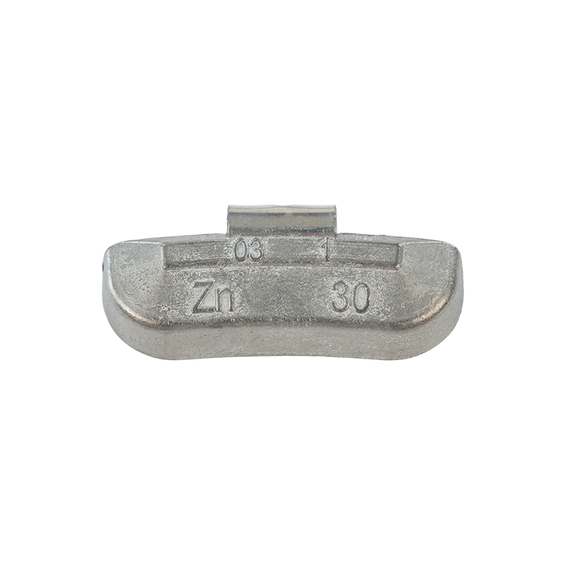 Poids d'équilibrage de roue à clipser en zinc robuste ZN03