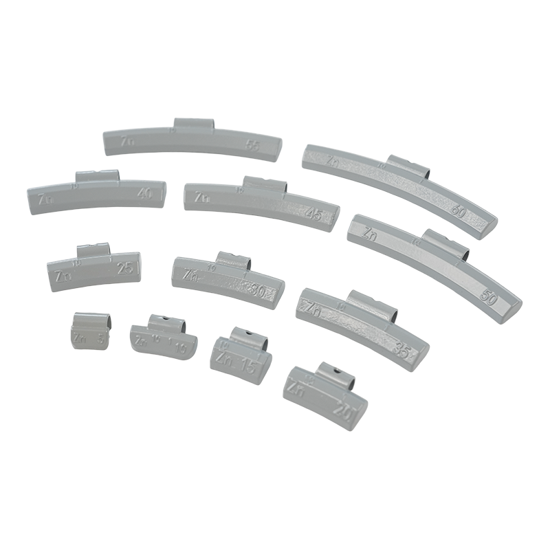 Poids de roue à clipser en zinc précis ZN10 pour roues de SUV et de camions légers