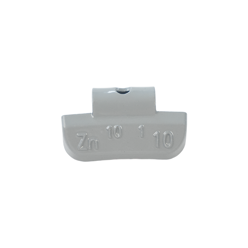 Poids de roue à clipser à revêtement gris ZN10 Profile