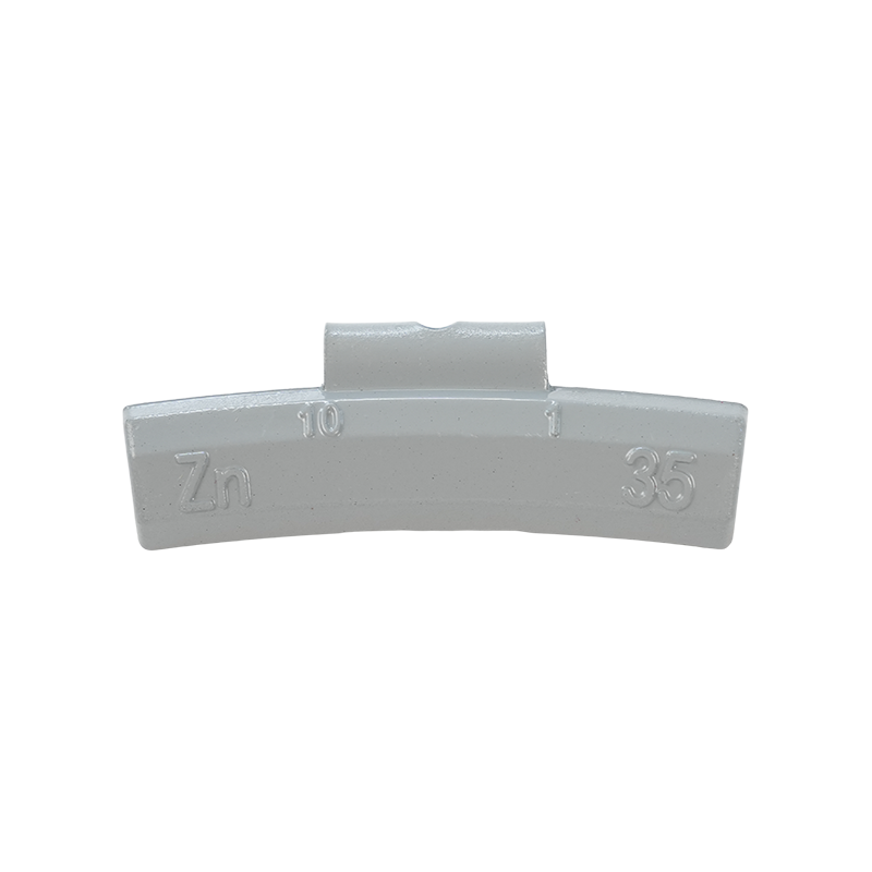 Poids de roue à clipser à revêtement gris ZN10 Profile